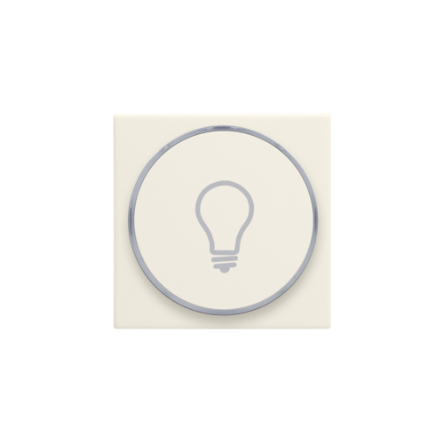 Niko - Set drukknop led lampsymbool cotton white textured - 139-64008