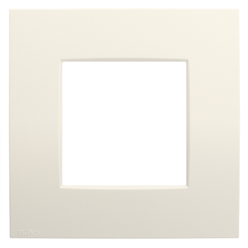 Niko - Intense afdekplaat 1v cotton white textured - 139-76100