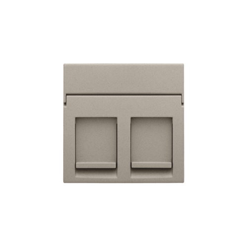 Niko - Centraalplaat data 2x RJ claystone textured - 140-65200