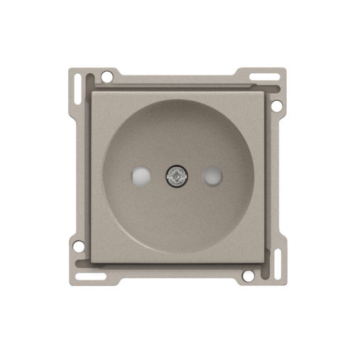 Niko - Set stopcontact zonder aarde 21mm claystone textured - 140-66501