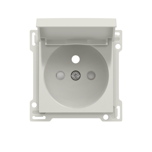 Niko - Set stopcontact klapdeksel 28,5mm light grey - 141-66603