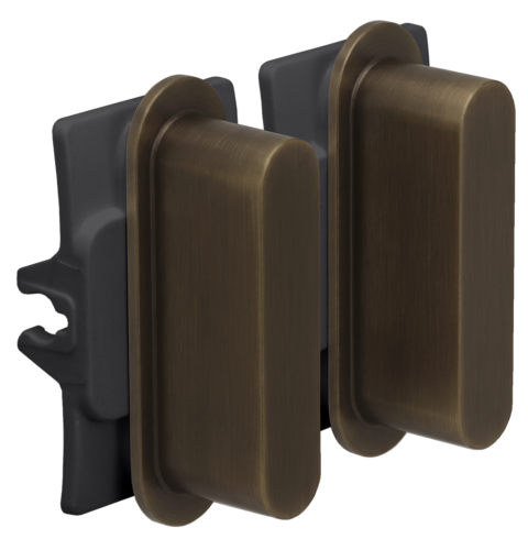 Niko - Rocker 2v brass dark bronze patina - 211-56002
