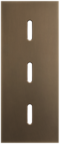 Niko - Rocker plaat 3v V60mm dark bronze patina - 211-56351