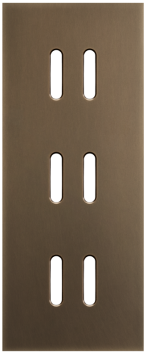 Niko - Rocker plaat 3v V60mm dark bronze patina - 211-56352