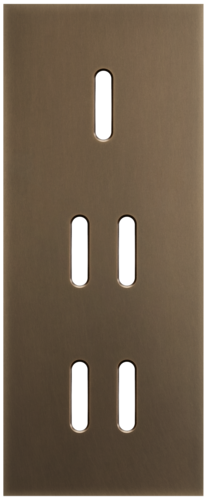 Niko - Rocker plaat 3v V60mm dark bronze patina - 211-56353