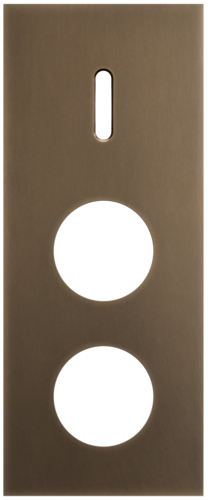 Niko - Rocker plaat 3v V60mm dark bronze patina - 211-56357