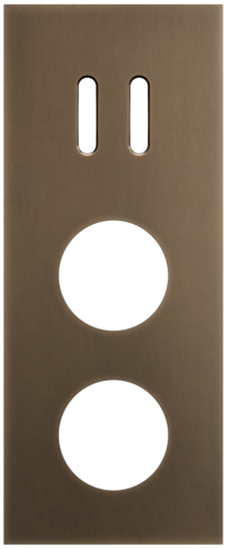Niko - Rocker plaat 3v V60mm dark bronze patina - 211-56358