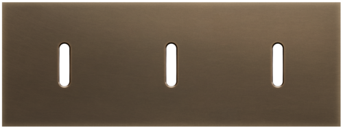 Niko - Rocker plaat 3v H71mm dark bronze patina - 211-56701