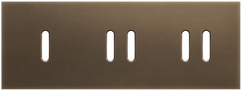 Niko - Rocker plaat 3v H71mm dark bronze patina - 211-56703