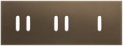 Niko - Rocker plaat 3v H71mm dark bronze patina - 211-56704