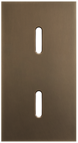 Niko - Rocker plaat 2v V71mm dark bronze patina - 211-56851