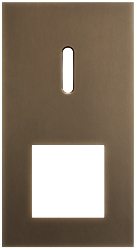 Niko - Rocker plaat 2v V71mm dark bronze patina - 211-56855