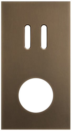 Niko - Rocker plaat 2v V71mm dark bronze patina - 211-56858