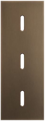 Niko - Rocker plaat 3v V71mm dark bronze patina - 211-56951