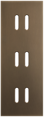 Niko - Rocker plaat 3v V71mm dark bronze patina - 211-56952