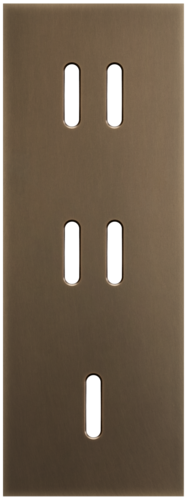 Niko - Rocker plaat 3v V71mm dark bronze patina - 211-56954