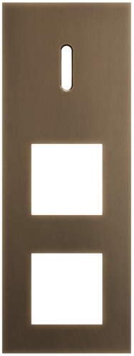 Niko - Rocker plaat 3v V71mm dark bronze patina - 211-56955