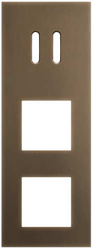 Niko - Rocker plaat 3v V71mm dark bronze patina - 211-56956