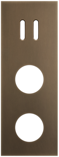 Niko - Rocker plaat 3v V71mm dark bronze patina - 211-56958