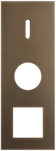 Niko - Rocker plaat 3v V71mm dark bronze patina - 211-56959