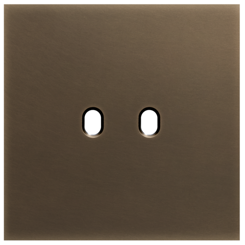 Niko - Toggle plaat 1v dark bronze patina - 211-57102