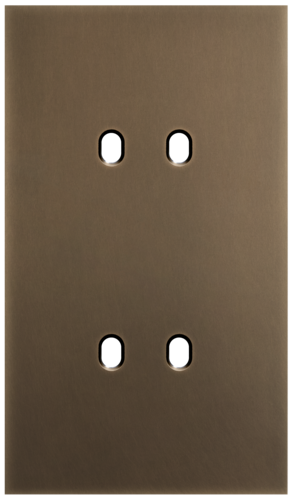 Niko - Toggle plaat 2v V60mm dark bronze patina - 211-57252