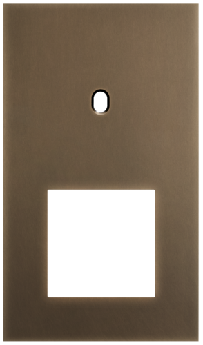 Niko - Toggle plaat 2v V60mm dark bronze patina - 211-57255