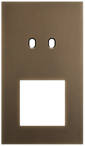 Niko - Toggle plaat 2v V60mm dark bronze patina - 211-57256