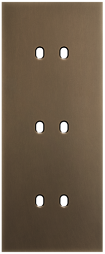 Niko - Toggle plaat 3v V60mm dark bronze patina - 211-57352