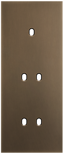 Niko - Toggle plaat 3v V60mm dark bronze patina - 211-57353