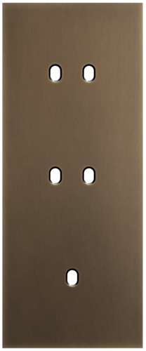 Niko - Toggle plaat 3v V60mm dark bronze patina - 211-57354
