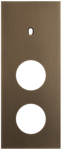Niko - Toggle plaat 3v V60mm dark bronze patina - 211-57357