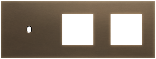 Niko - Toggle plaat 3v H71mm dark bronze patina - 211-57705