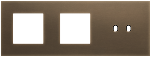 Niko - Toggle plaat 3v H71mm dark bronze patina - 211-57708
