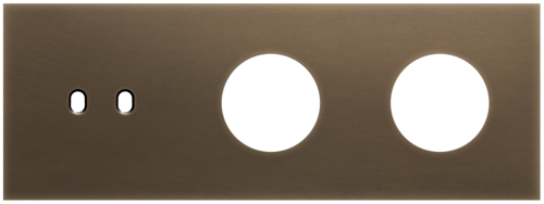 Niko - Toggle plaat 3v H71mm dark bronze patina - 211-57711