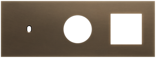 Niko - Toggle plaat 3v H71mm dark bronze patina - 211-57713