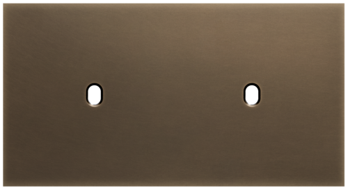 Niko - Toggle plaat 2v H71mm dark bronze patina - 211-57801