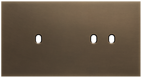 Niko - Toggle plaat 2v H71mm dark bronze patina - 211-57803