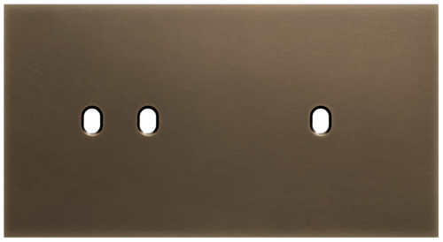 Niko - Toggle plaat 2v H71mm dark bronze patina - 211-57804
