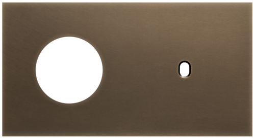 Niko - Toggle plaat 2v H71mm dark bronze patina - 211-57810