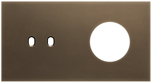 Niko - Toggle plaat 2v H71mm dark bronze patina - 211-57811