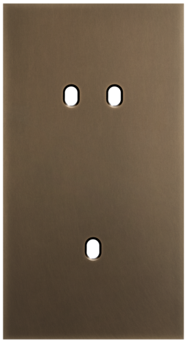 Niko - Toggle plaat 2v V71mm dark bronze patina - 211-57854