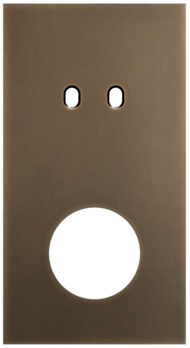 Niko - Toggle plaat 2v V71mm dark bronze patina - 211-57858