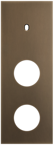Niko - Toggle plaat 3v V71mm dark bronze patina - 211-57957
