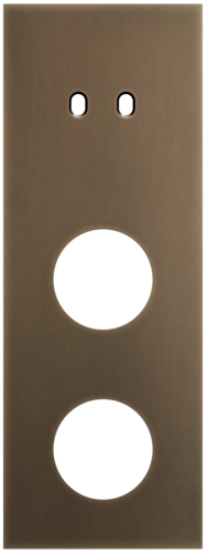 Niko - Toggle plaat 3v V71mm dark bronze patina - 211-57958