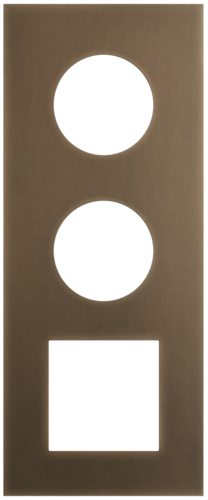 Niko - Rocker/Toggle plaat 3v V60mm dark bronze patina - 211-74302