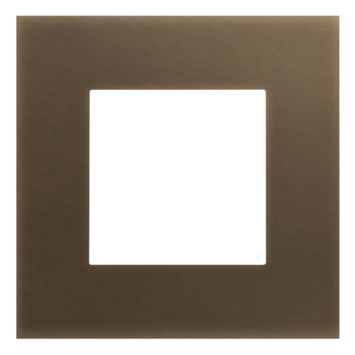 Niko - Pure afdekplaat 1v brass dark bronze patina - 211-76100