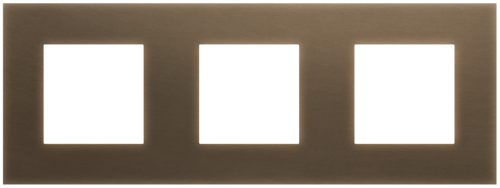 Niko - Pure afdekplaat 3v 71mm brass dark bronze patina - 211-76700