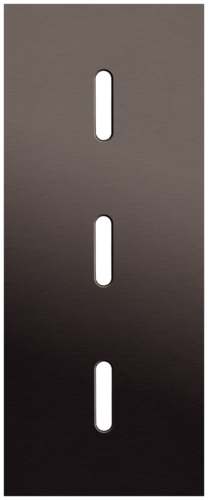 Niko - Rocker plaat 3v V60mm alu ganache brushed - 222-56351