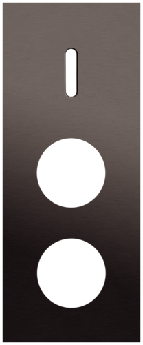 Niko - Rocker plaat 3v V60mm alu ganache brushed - 222-56357